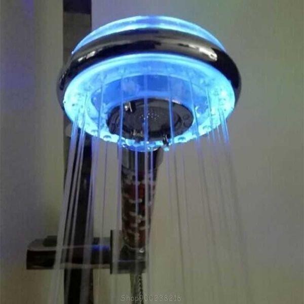 LED Duş Başlığı İyonik Filtre Filtrasyon Yüksek Basınçlı Su Tasarrufu Değiştirme 3 Su Modu Glow Işık Ağu20 20 Dropship 210724