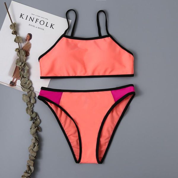 

one-pieces girls swimsuit swimwear toddler two pieces kids bikini set biquini infantil swimming suit for children 7-14y, Black