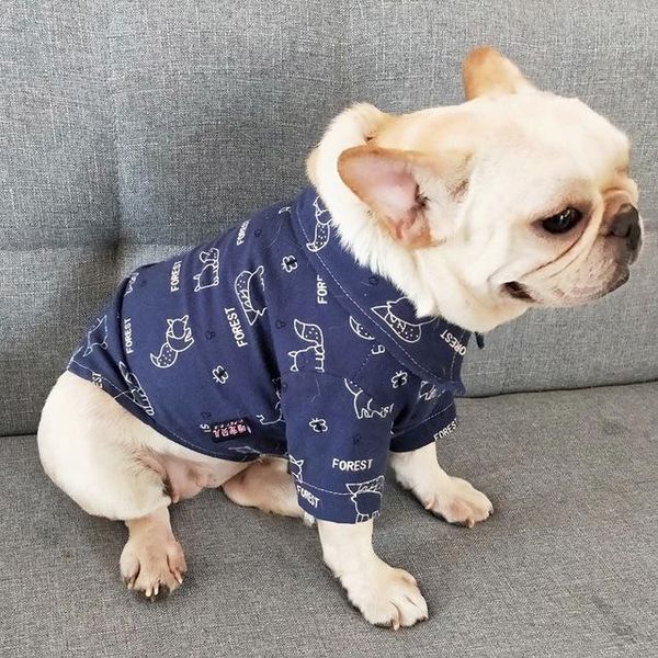 

dog apparel pet spring and autumn law fighting clothes winter trend lapel shirt british bullfighting