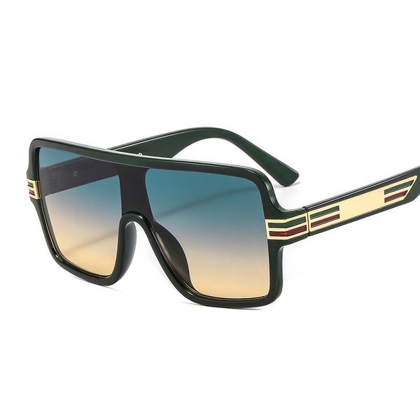 

outdoor eyewear d&t 2021 fashion square sunglasses women men brand designer gradients lens metal pc frame luxury uv protection sun glasses