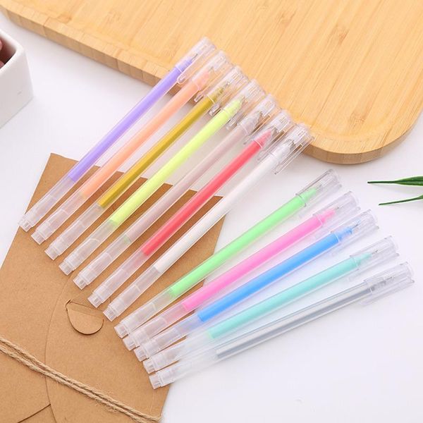 Evidenziatori 1 pezzo Inchiostro Pittura Penna Kawaii Colorful Candy Art Markers Stationery Graffiti Paint Flash colorato ad alta capacità