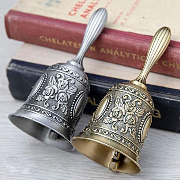 

christmas decorations hand bell, metal tone ring alarm hold service call bell desktea dinner game