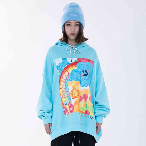 

women's hoodies & sweatshirts hip hop streetwear harajuku pullovers winter anime cartoon oversized graphic hoodies kawaii thick female, Black