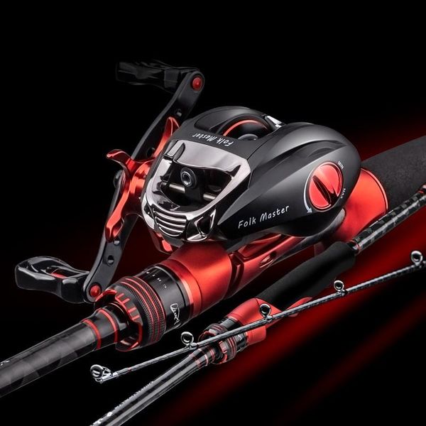 

baitcasting reels bt2000 fishing reel, dual brake system equipment, with sfs brake, high speed, spare metal spool, 6.3: 1, 8kg