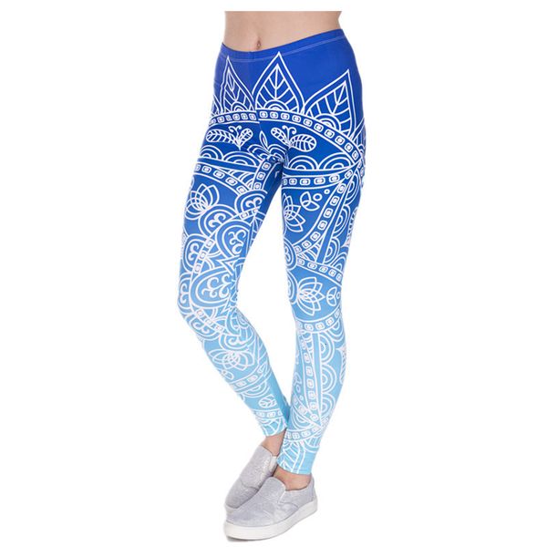 

women's pants & capris 3d pants for women digital full print cute girl stretchy capris casual elastic tight slim fit bright c ss9x, Black;white