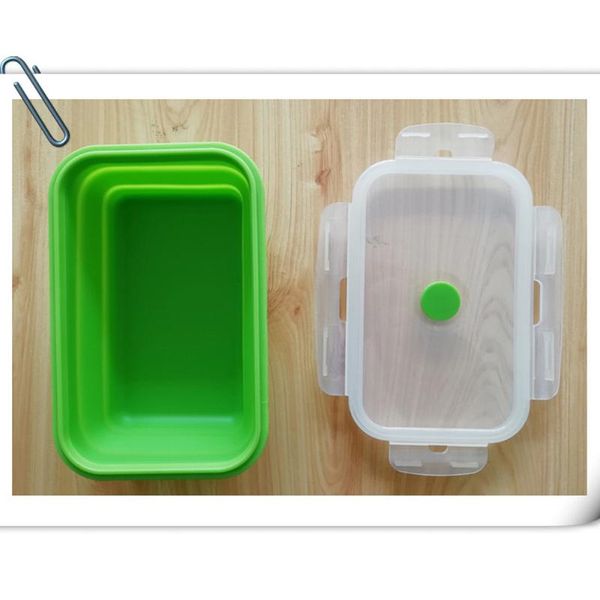 

dinnerware sets outdoor colorful lunch box eco friendly office bowl portable folding fruit large capacity storage soft silicone school