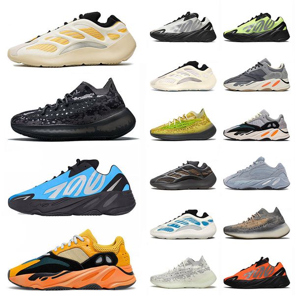 

sport 700 kanye running shoes safflower black university blue sun mens women mist calcite gow orange trainers sneakers size 12