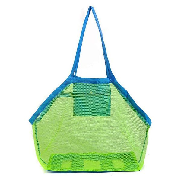 

beach toy storage bag mesh material 45*30*45cm breathable design foldable bags