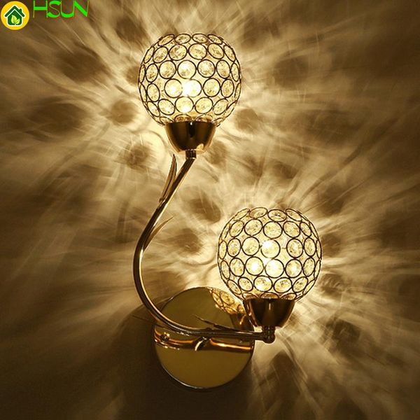 

wall modern art high e27 grade crystal lamp european luxury style led light for home indoor bedroom living room decoration