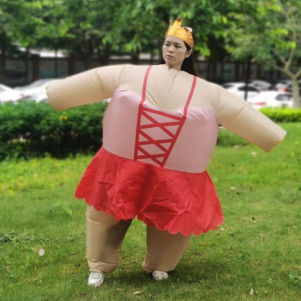 

mascot costumesballet dance inflatable costumes halloween costume carnival party role play disfraz festival cellebration dressmascot, Red;yellow