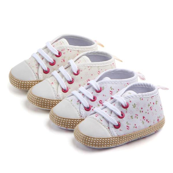 

first walkers canvas classic sports sneakers born baby boys girls shoes infant toddler soft sole anti-slip