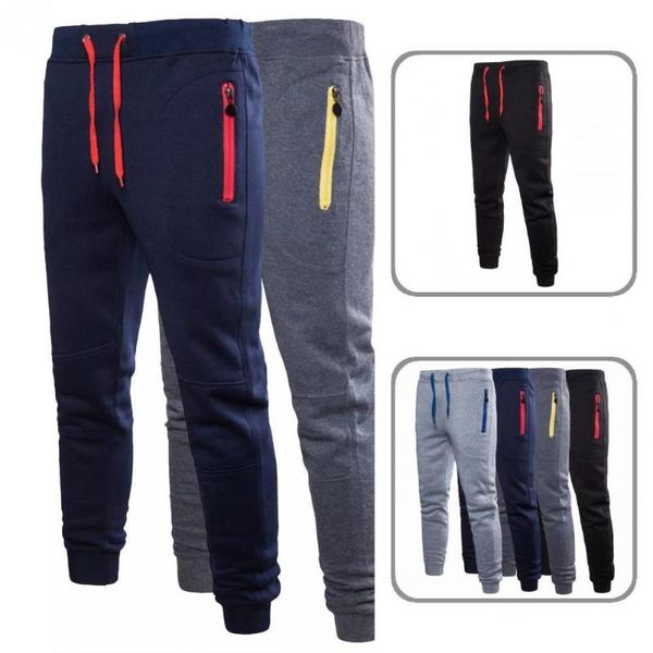 

men's pants simple ankle banded autumn men all match, Black