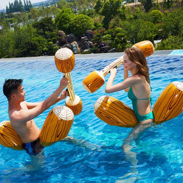 

inflatable water air inflation wood grain versus mallet swimmingtoy