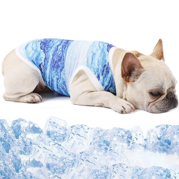 

dog apparel summer pet cooling vest harness cooler jacket clothes adjustable mesh reflective harnesses