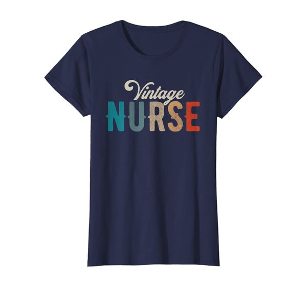 

womens vintage nurse funny girls women love old style t-shirt, White;black