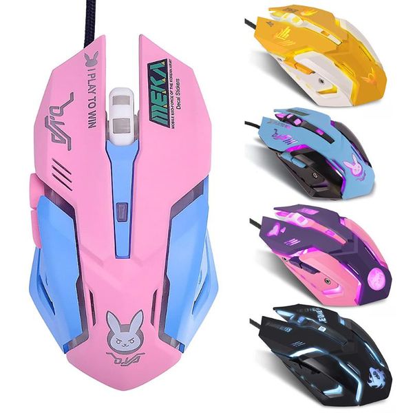 

mice computer mouse, usb wired 6 buttons ergonomic 2400dpi optical gaming