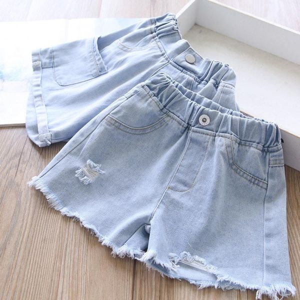 

2021summer baby girls holes denim shorts wholesale, Black