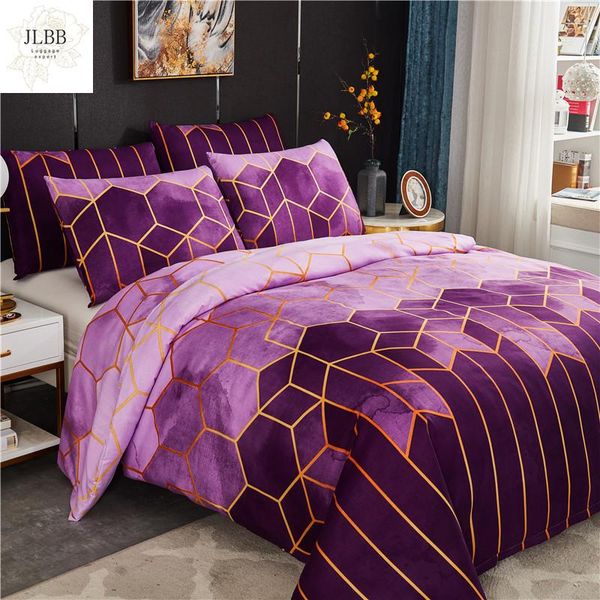 

bedding sets geometric duvet cover comforter  king bed linens qd01