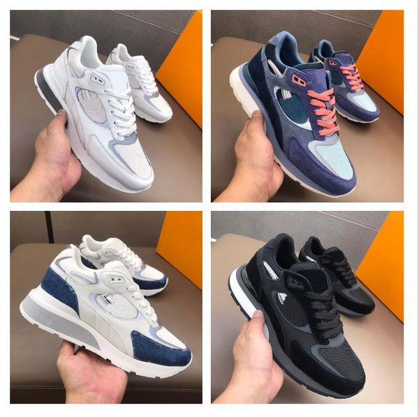 

run away charlie luxurious designer shoes calfskin canvas casual size 38-43, Black