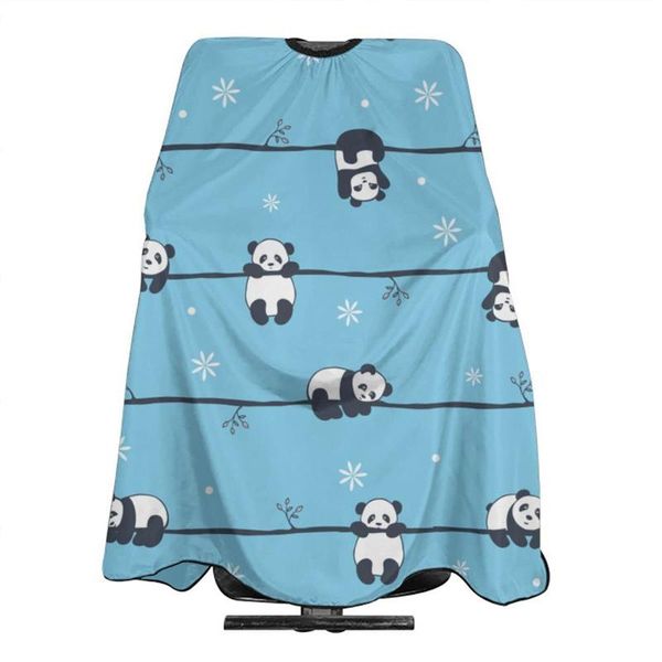 

aprons hairdressing apron panda baby salon home stylist cloak in different poses waterproof polyester 55 x 66 inches