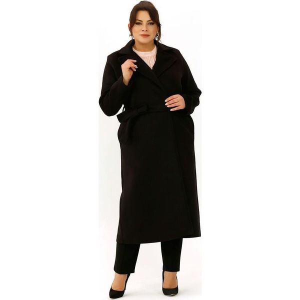 

women's wool & blends black cashmere coat summer women dress large size tunic 2021