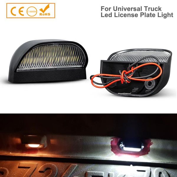 

emergency lights 2pcs 21smd super bright led number license plate car boats motorcycle automotive aircraft rv truck trailer exterior lamps