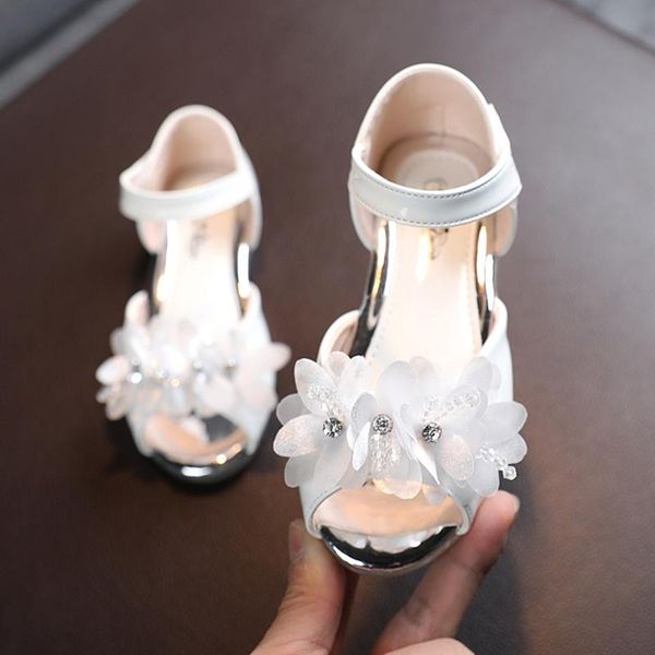 

sandals infant kids baby girls peep toe leather fashion sweet bow shoes soft floral princess sandal summer, Black;red