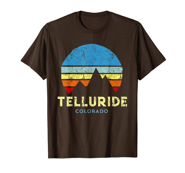 

telluride colorado t-shirt, White;black