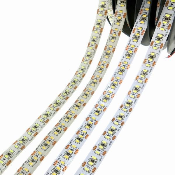 

[seven neon] hq led strip 3014 204 led/meter dc12v waterproof white/warm white super bright flexible light strips