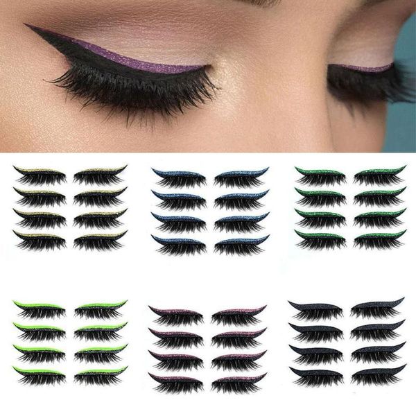 

eyeliner reusable and eyelash sticker fashion eyes makeup eyeshadow face stickers