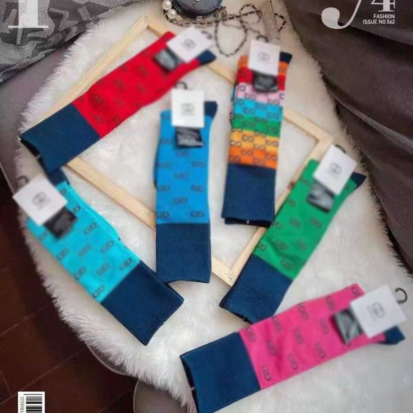 

designer fashion accessories socks luxury mens womens cotton sock classic gu letter comfortable fashion flash movement stocking, Silver