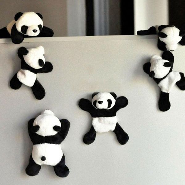 

fridge magnets 1pc chinese style small gifts cartoon cute soft plush panda magnet refrigerator sticker home souvenir kitchen accessories