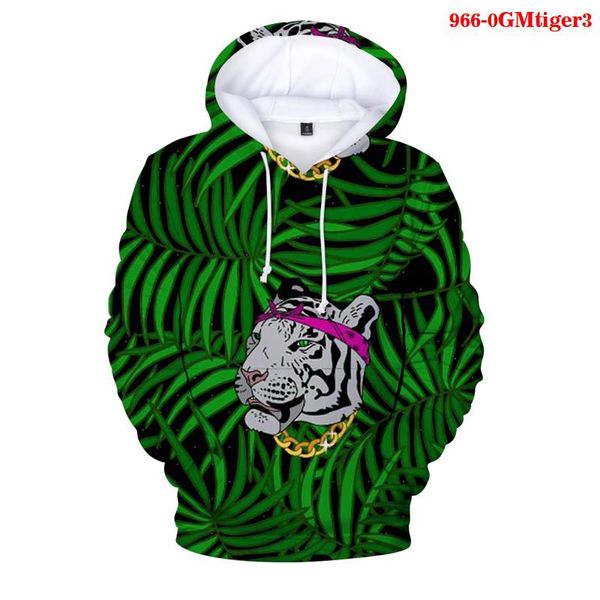 

men's hoodies & sweatshirts streetwear tiger 3d oversized hoodie men sweatshirt animal women gothic hoody harjuku printed, Black