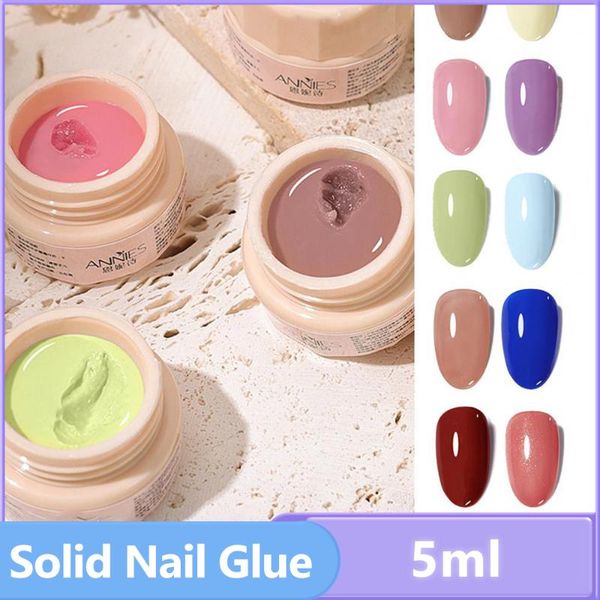 

nail gel 5ml solid color thick jelly mud uv painting soak off led paste nails for art polish, Red;pink