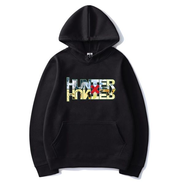 

men's hoodies & sweatshirts 2021 anime x hoodie casual pullover streetswear, Black