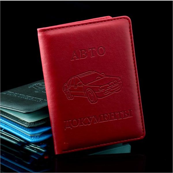 

card holders 2021 men and women fashion pu leather car driving documents holder credit driver license bag, Brown;gray