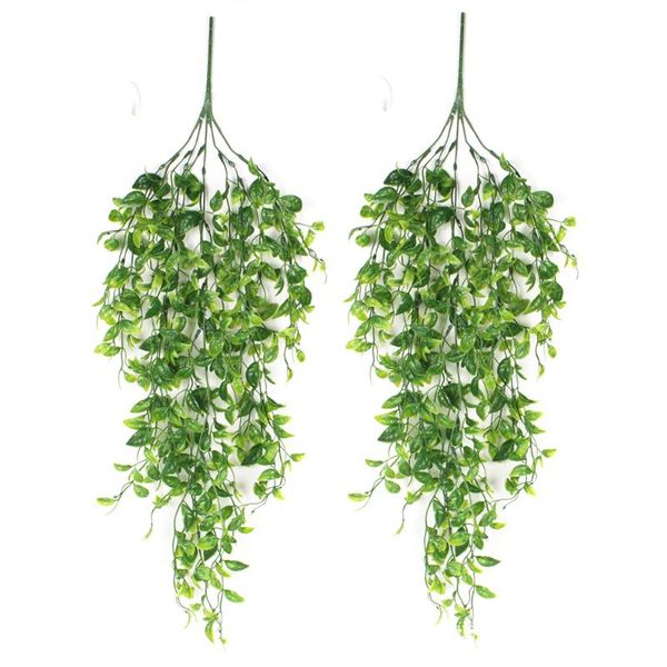 

decorative flowers & wreaths artificial green plant rattan wall decoration vine home interior decor hanging