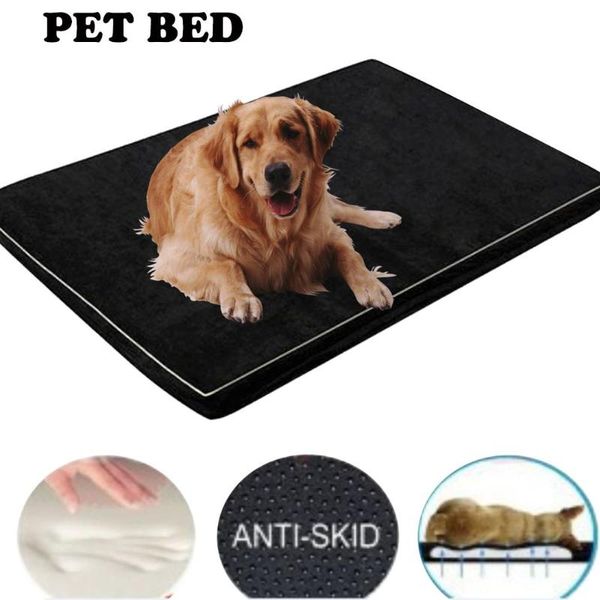 

kennels & pens 1 pcs dog bed removable memory foam cushion machine washable pet mattress for cats comfortable pad