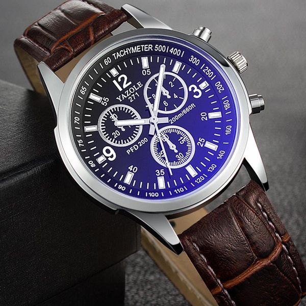 

wristwatches men's watch life waterproof clock male sports watches leather strap men quartz wrist relogio masculino, Slivery;brown