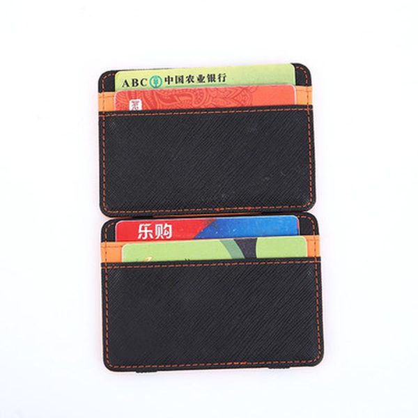 

wallets men leather card holder wallet clutch money pockets, Red;black