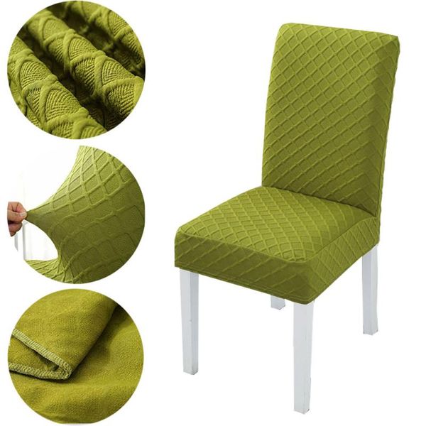 

chair covers 2021 thick material stretch cover for kitchen/wedding elastic spandex dining room with back