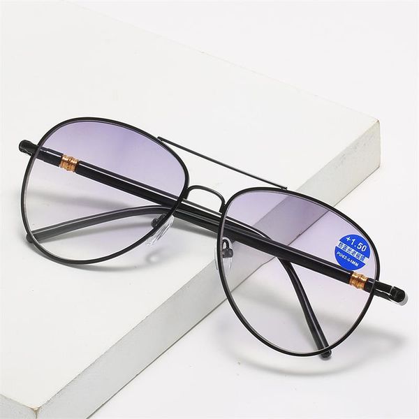 

sunglasses bifocal reading glasses men retro anti uv presbyopic blue light blocking eyeglasses full frame far near, White;black
