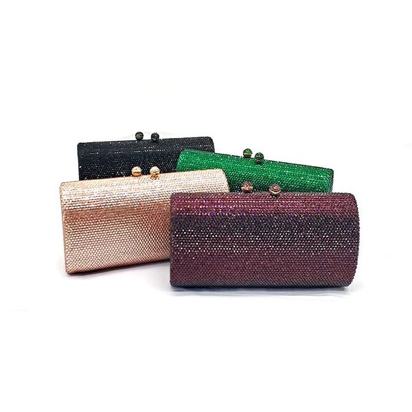 

fashion women evening party diamond female shoulder bag classical bridal wedding solid crystal cross body bags