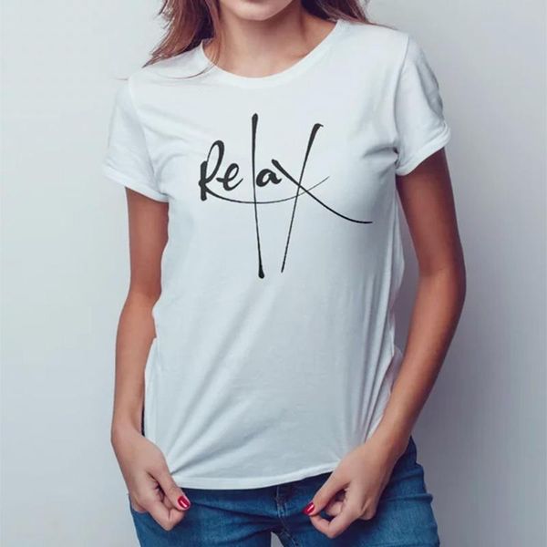 

women's t-shirt t shirt women plus size summer tshirt cotton tee femme relax graphic gift for friends xs-3xl white