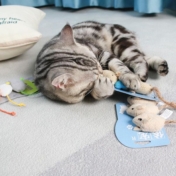 

cat toys plush mice shape cats catnip pet toy fun mouse for little fat false goods pets