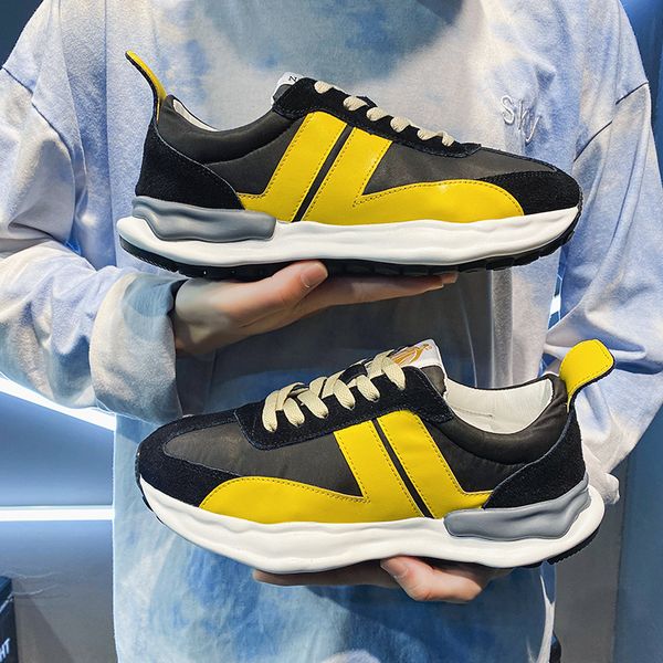 

classic mens womens running shoes red yellow spring and summer skateboard platform women men sneakers sports trainers athletic lacquer brigh