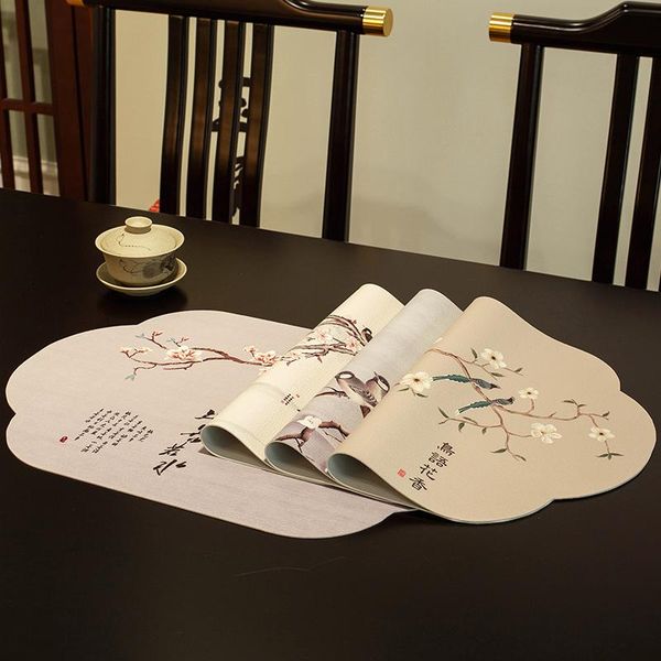 

mats & pads chinese creative placemat cute vintage table traditional small waterproof retro tischset kitchen accessories ei50pm