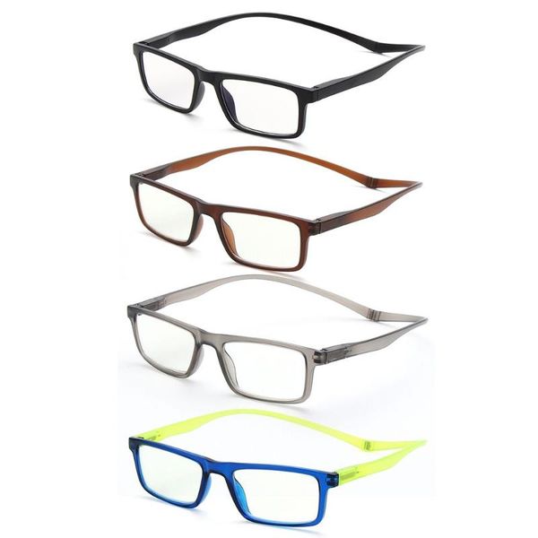 

sunglasses women blue light blocking reading glasses magnetic hanging neck portable round men computer read eyewear, White;black