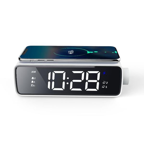 

desk & table clocks wireless charge night light alarm clock