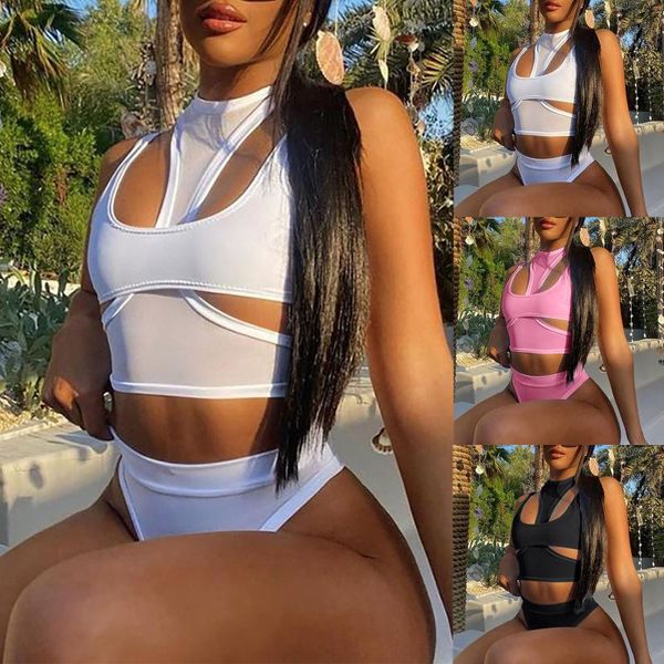 

women's tanks & camis 2021 lady summer casual solid tank hollow out sleeveless blouse tanke zonjÃ«, White